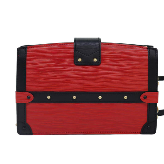 Louis Vuitton Trunk Clutch Epi Leather, RED, LEATHER, Clutche & pouche