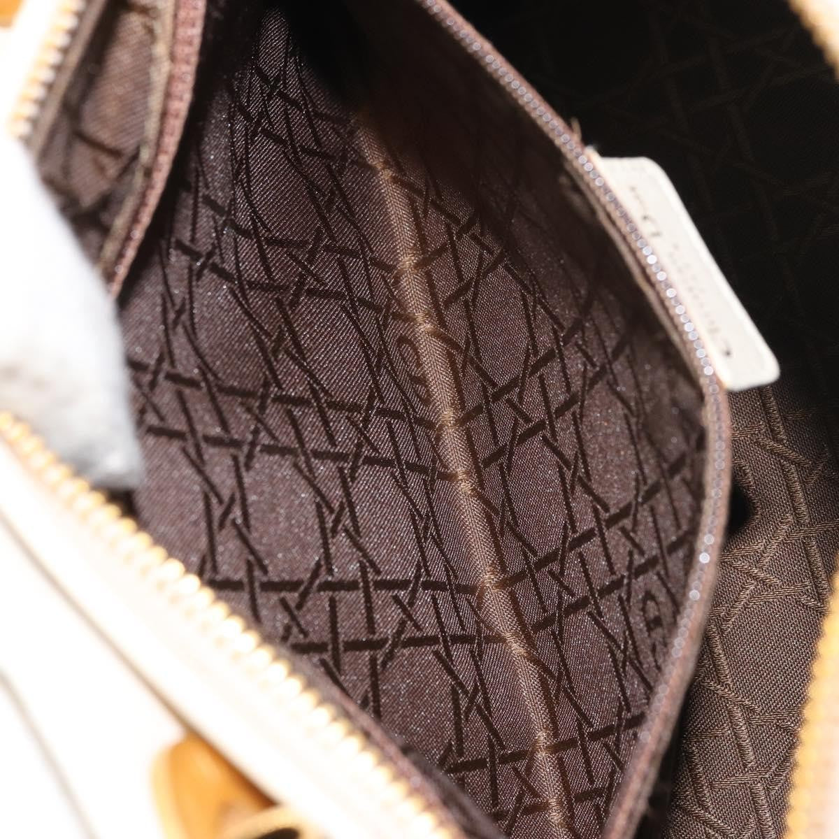 Christian Dior Vintage Lady Dior Bag Cannage Quilt Lambskin, WHITE, LEATHER, Handbag