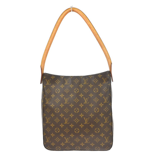 Louis Vuitton Looping Handbag Monogram Canvas, BROWN, CANVAS, Handbag