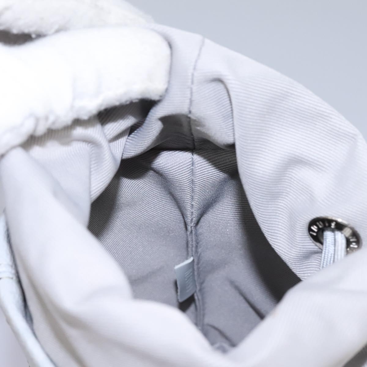 Louis Vuitton Chalk Nano Bag Limited Edition Logo Story Monogram Canvas, GRAY, CANVAS, Handbag