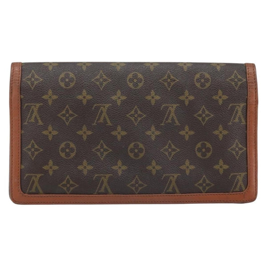 Louis Vuitton Dame Pochette Monogram Canvas, BROWN, CANVAS, Clutche & pouche