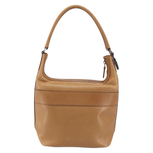 Gucci Vintage Handbag Leather, BROWN, LEATHER, Handbag