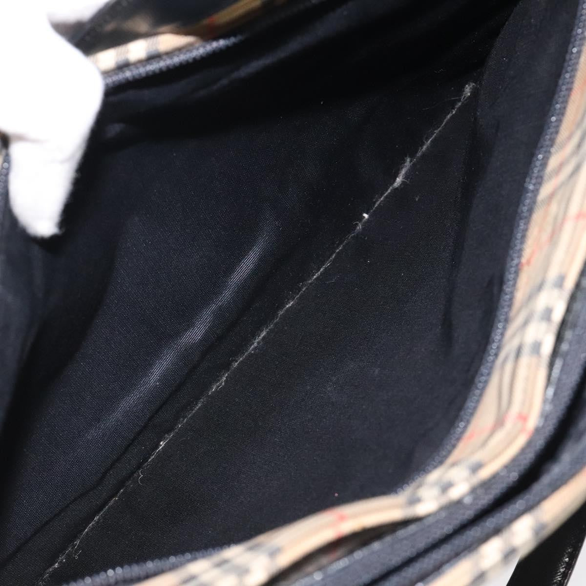 Burberry Shoulder Bag Nova Check Canvas, BEIGE, CANVAS, Shoulder bag