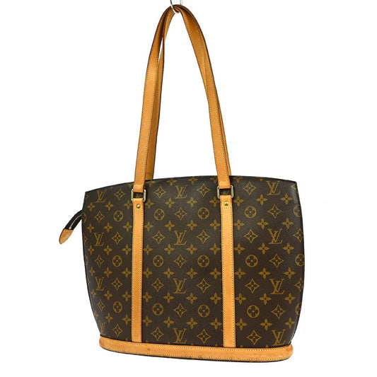 Louis Vuitton Babylone Handbag Monogram Canvas, BROWN, CANVAS, Tote bag