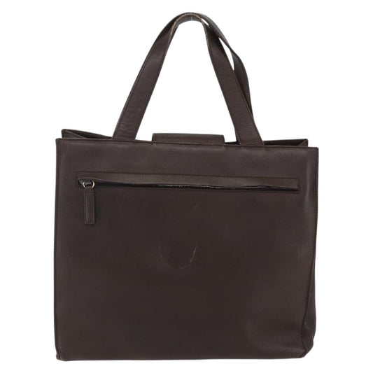 Gucci Vintage Handbag Leather, BROWN, LEATHER, Handbag