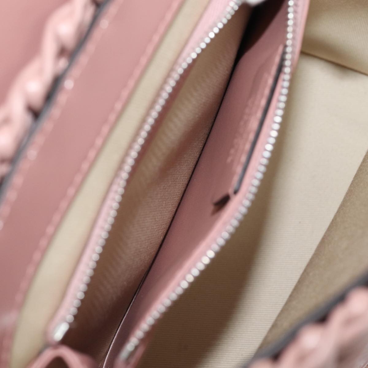 Salvatore Ferragamo Boxyz Top Handle Bag Woven Leather, PINK, LEATHER, Shoulder bag