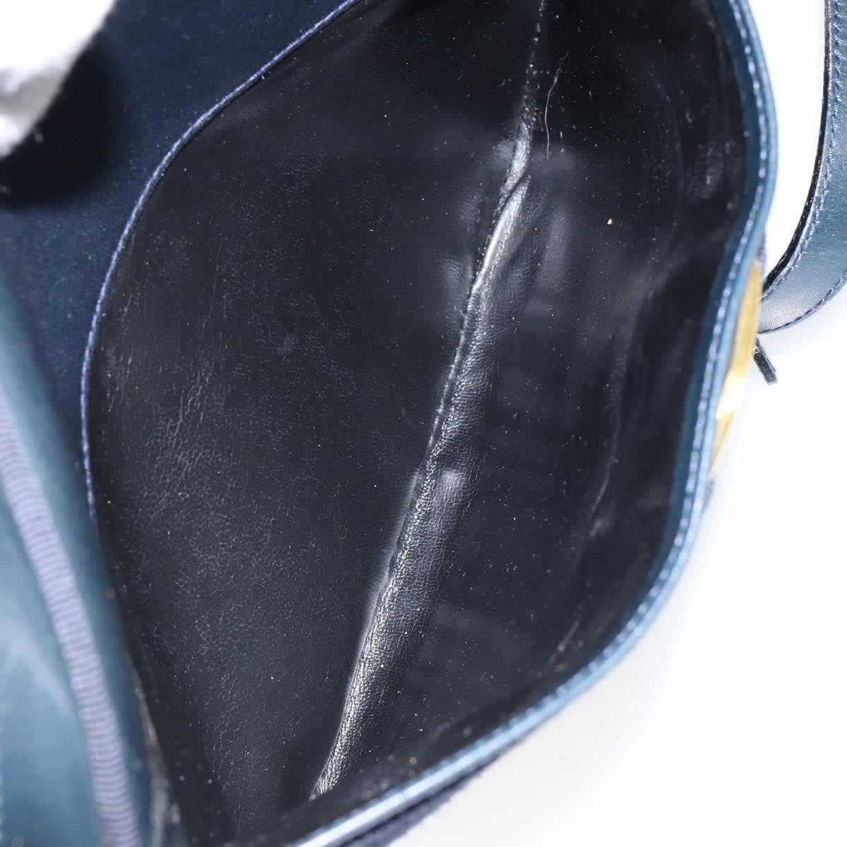 Salvatore Ferragamo Vala Shoulder Bag Leather, NAVY, LEATHER, Shoulder bag