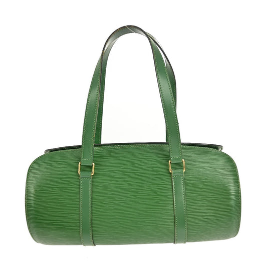 Louis Vuitton Soufflot Handbag Epi Leather, GREEN, LEATHER, Handbag