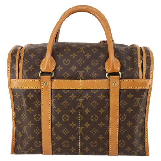 Louis Vuitton Dog Carrier Bag Monogram Canvas, BROWN, CANVAS, Travel bag