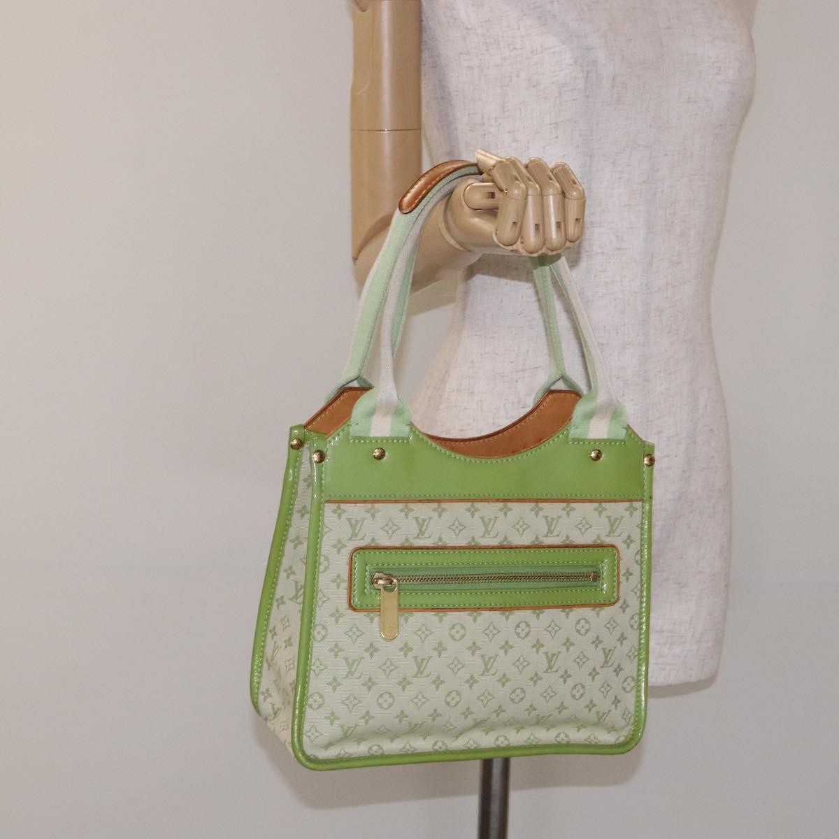 Louis Vuitton Kathleen Tote Mini Lin, GREEN, CANVAS, Tote bag