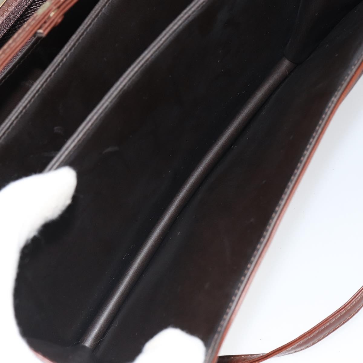 Valentino Garavani Vintage shoulder bag Leather, BROWN, LEATHER, Shoulder bag