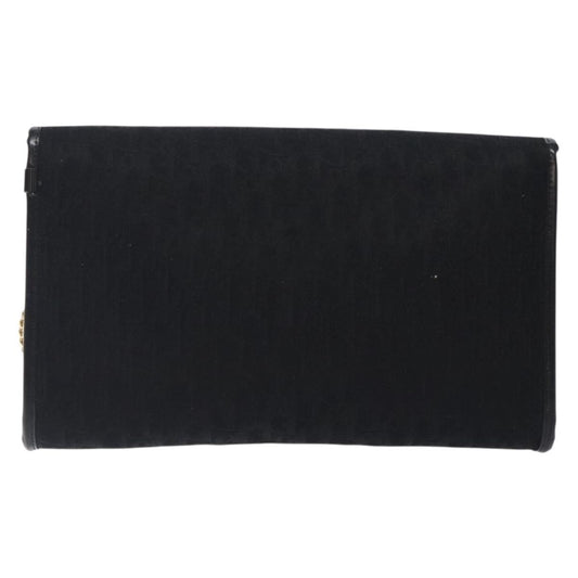 Christian Dior Vintage Trotteur Chain shoulder bag Canvas, BLACK, CANVAS, Shoulder bag