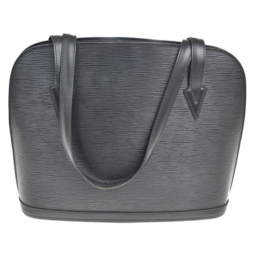 Louis Vuitton Lussac Handbag Epi Leather, BLACK, LEATHER, Shoulder bag