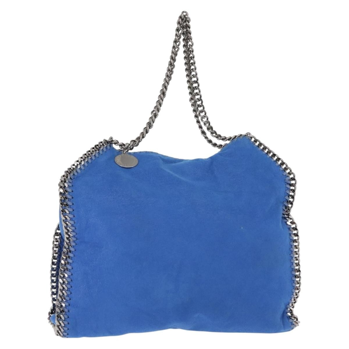 Stella McCartney Falabella Tote Shaggy Deer, BLUE, POLYESTER, Tote bag