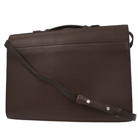 Loewe Leather Briefcase Leather, BROWN, LEATHER, Briefcase