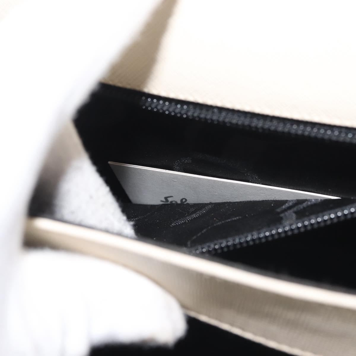 Salvatore Ferragamo Gancini Convertible Top Handle Bag Leather, WHITE, LEATHER, Handbag