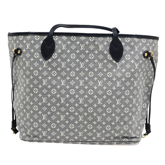 Louis Vuitton Neverfull Tote Monogram Idylle, GRAY, CANVAS, Tote bag