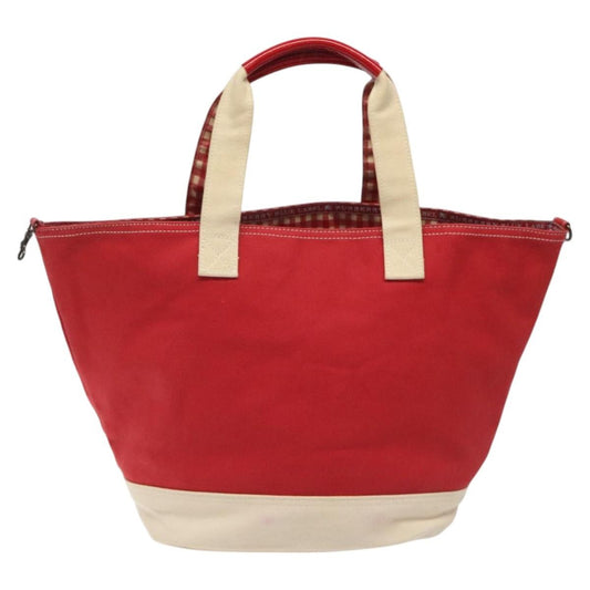 Burberry Blue Label Tote Bag Canvas, RED, CANVAS, Tote bag