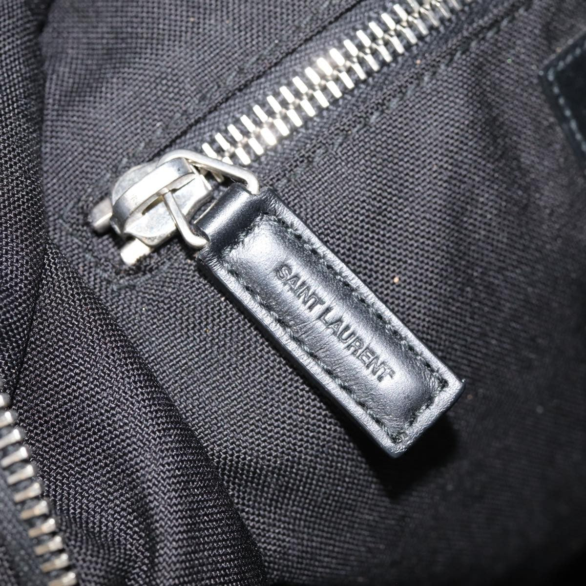 Saint Laurent City Backpack Canvas, BLACK, CANVAS, Backpack