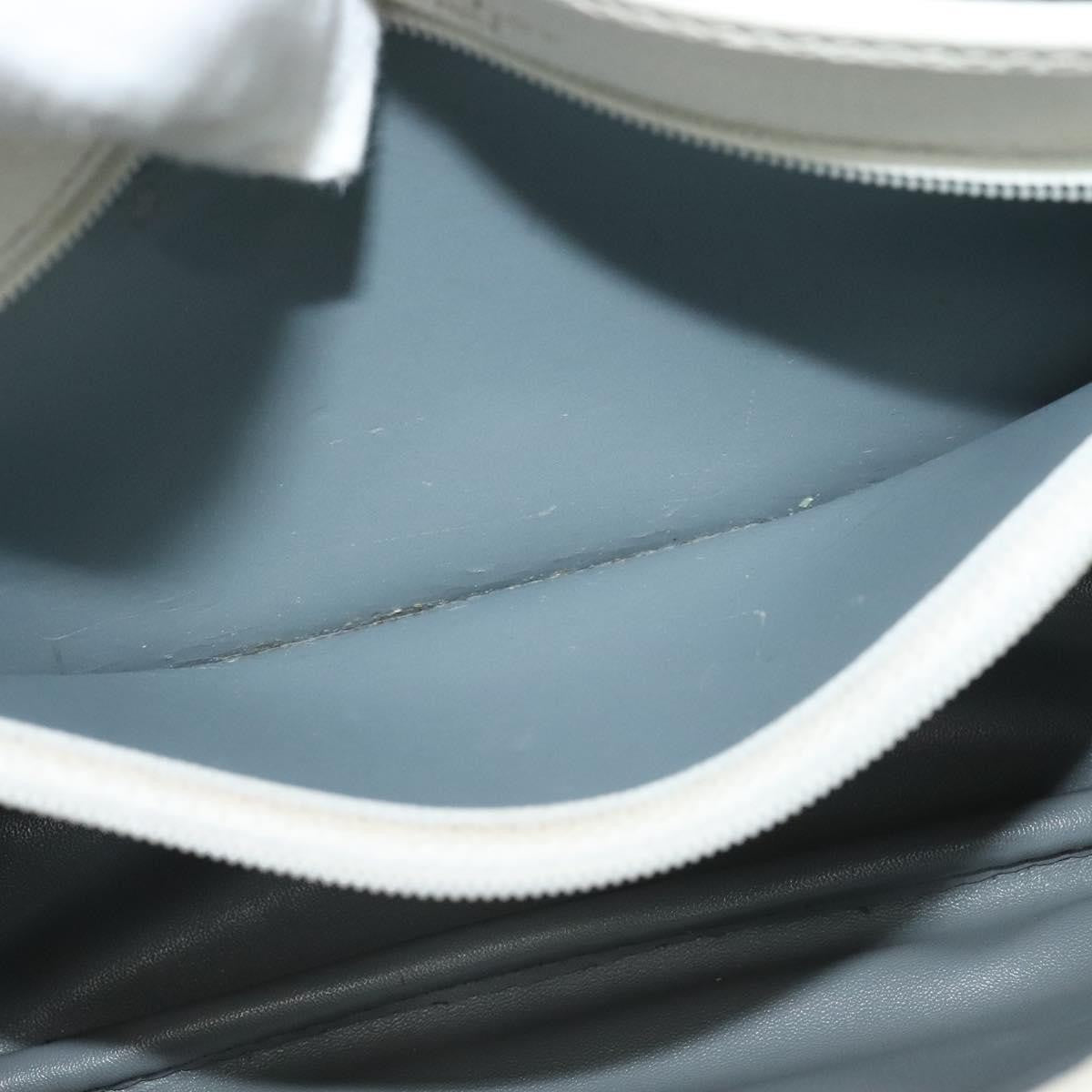 Christian Dior Vintage Honeycomb Flap Crossbody Bag Coated Canvas, WHITE, CANVAS, Crossbody bag