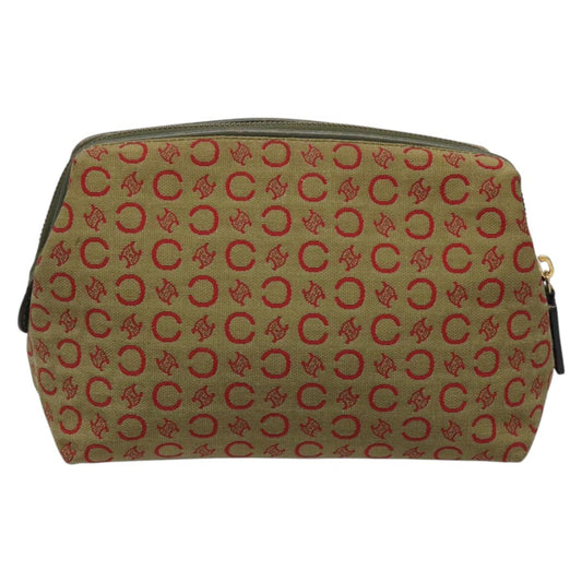 Celine C Macadam Pouch Canvas, BEIGE, CANVAS, Clutche & pouche