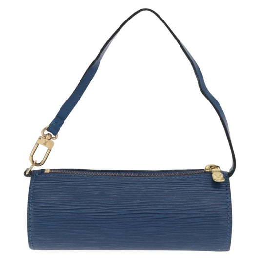 Louis Vuitton Soufflot Pochette Epi Leather, BLUE, LEATHER, Clutche & pouche