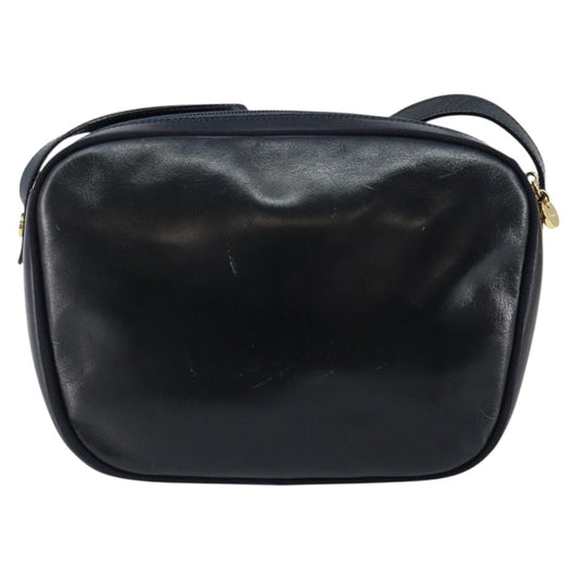 Salvatore Ferragamo Vala Shoulder Bag Leather, NAVY, LEATHER, Shoulder bag