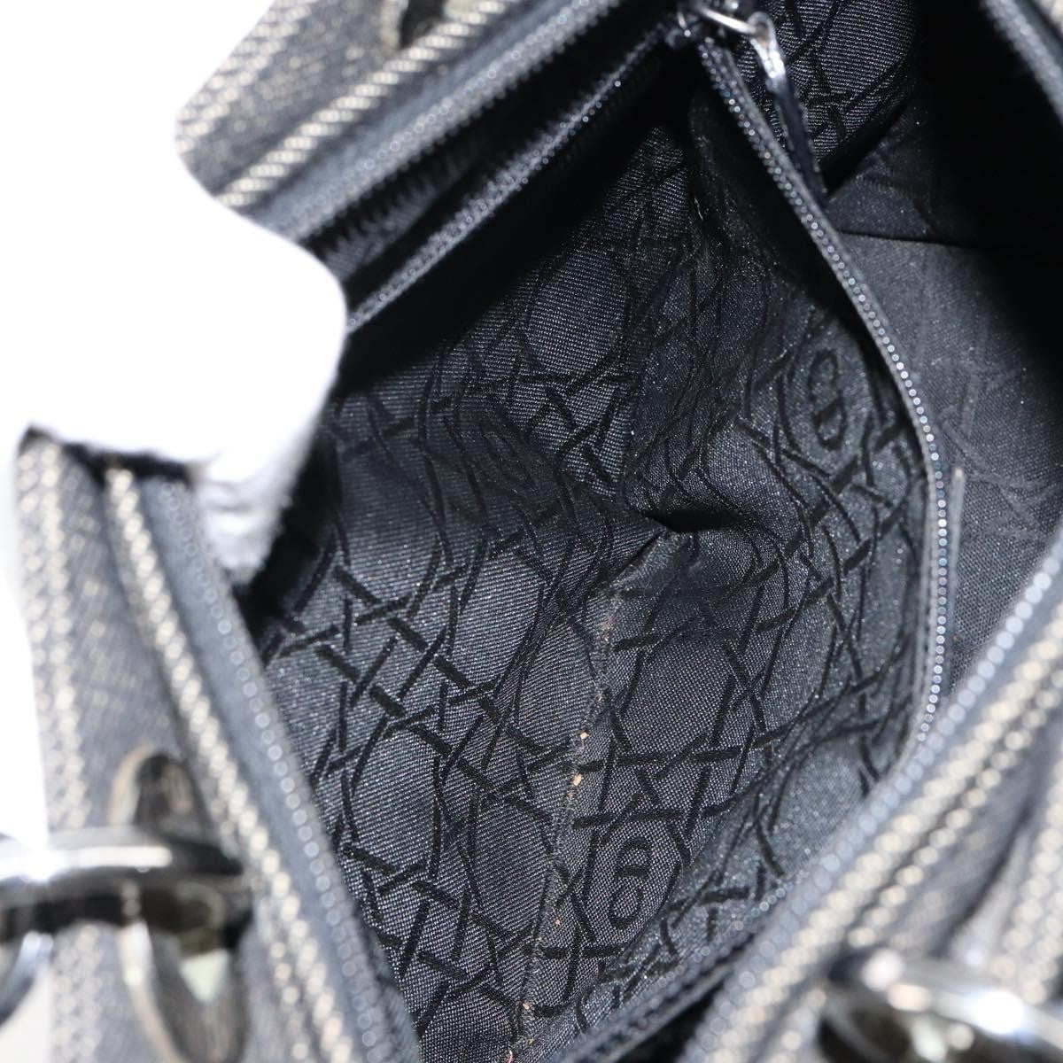 Christian Dior Vintage Lady Dior Bag Cannage Quilt Denim, BLACK, DENIM_JEANS, Handbag