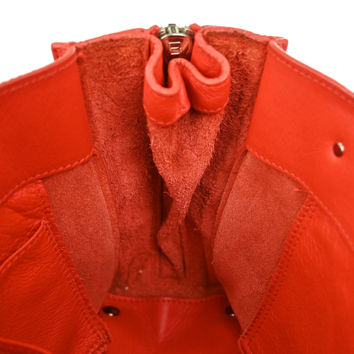 Balenciaga Papier A6 Zip Around Classic Studs Bag Leather, RED, LEATHER, Tote bag