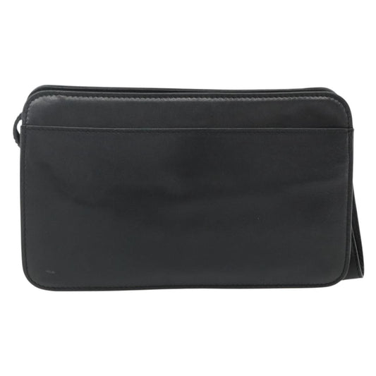 Celine Clutch Bag Leather, Black, Leather, Clutch