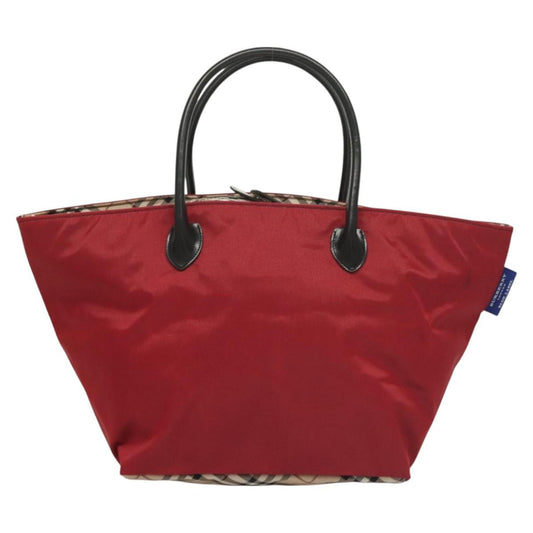 Burberry Nova Check Tote Nylon, RED, NYLON, Tote bag