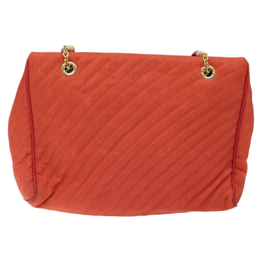 Bally Vintage Shoulder Bag Nylon, ORANGE, NYLON, Shoulder bag