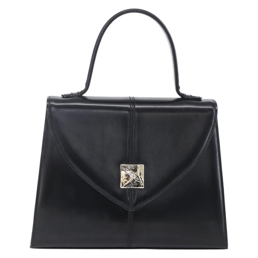 Saint Laurent Vintage Handbag Leather, BLACK, LEATHER, Handbag