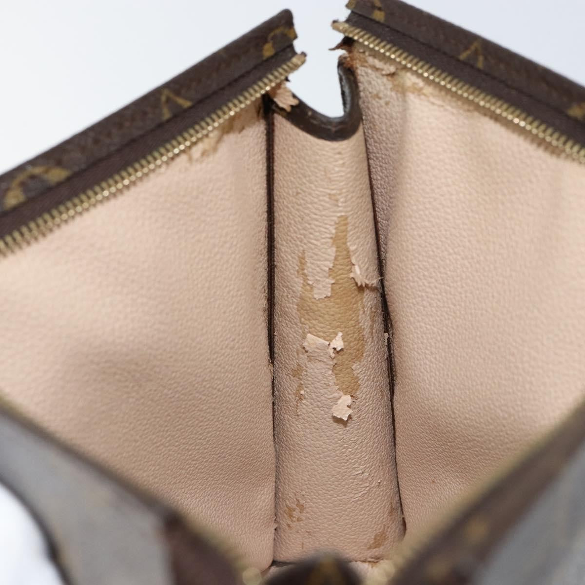 Louis Vuitton Pochette Voyage Monogram Eclipse Canvas, BROWN, CANVAS, Clutche & pouche