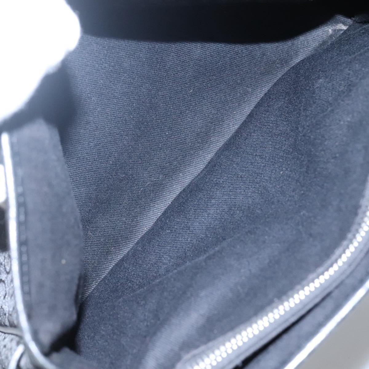 Celine Macadam Handbag Macadam with leather, BLACK, CANVAS, Handbag