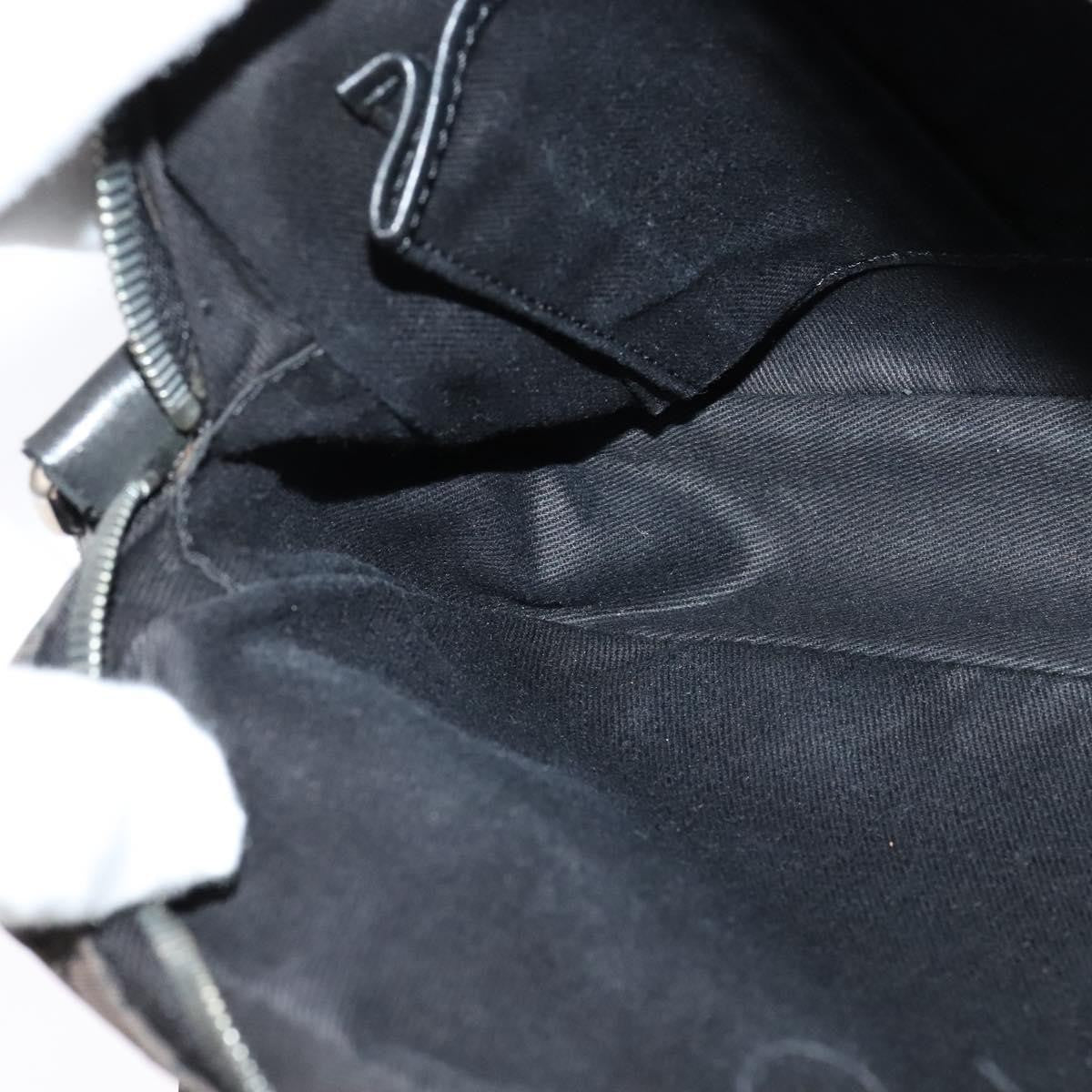 Celine Vintage Macadam Shoulder Bag Canvas, BLACK, CANVAS, Shoulder bag