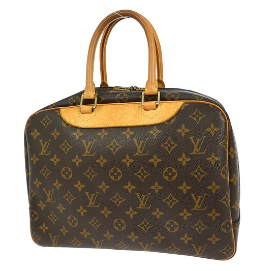 Louis Vuitton Deauville Handbag Monogram Canvas, BROWN, CANVAS, Handbag