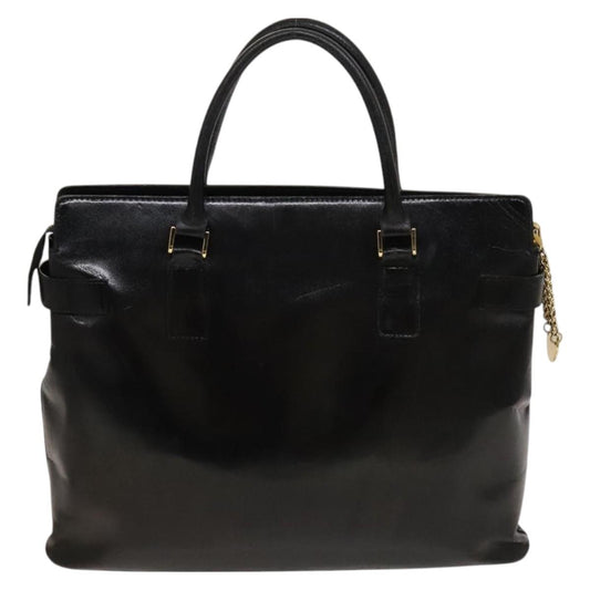 Versace Vintage Handbag Leather, BLACK, LEATHER, Handbag