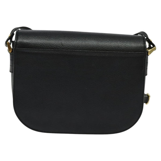 Burberry Flap Shoulder Bag Leather, BLACK, LEATHER, Shoulder bag