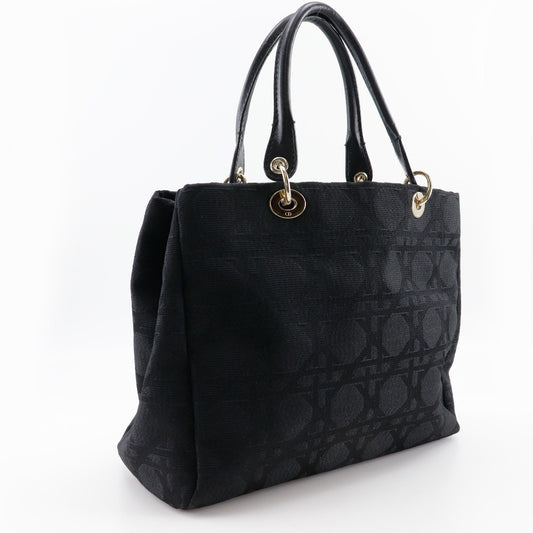 Christian Dior Lady cannage Matelassé, BLACK, CANVAS, Tote bag