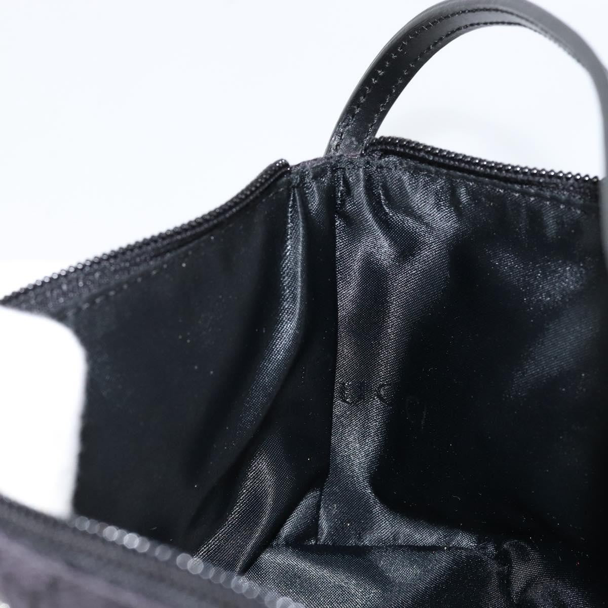 Gucci Vintage Boat Pochette GG Canvas, BLACK, CANVAS, Clutche & pouche