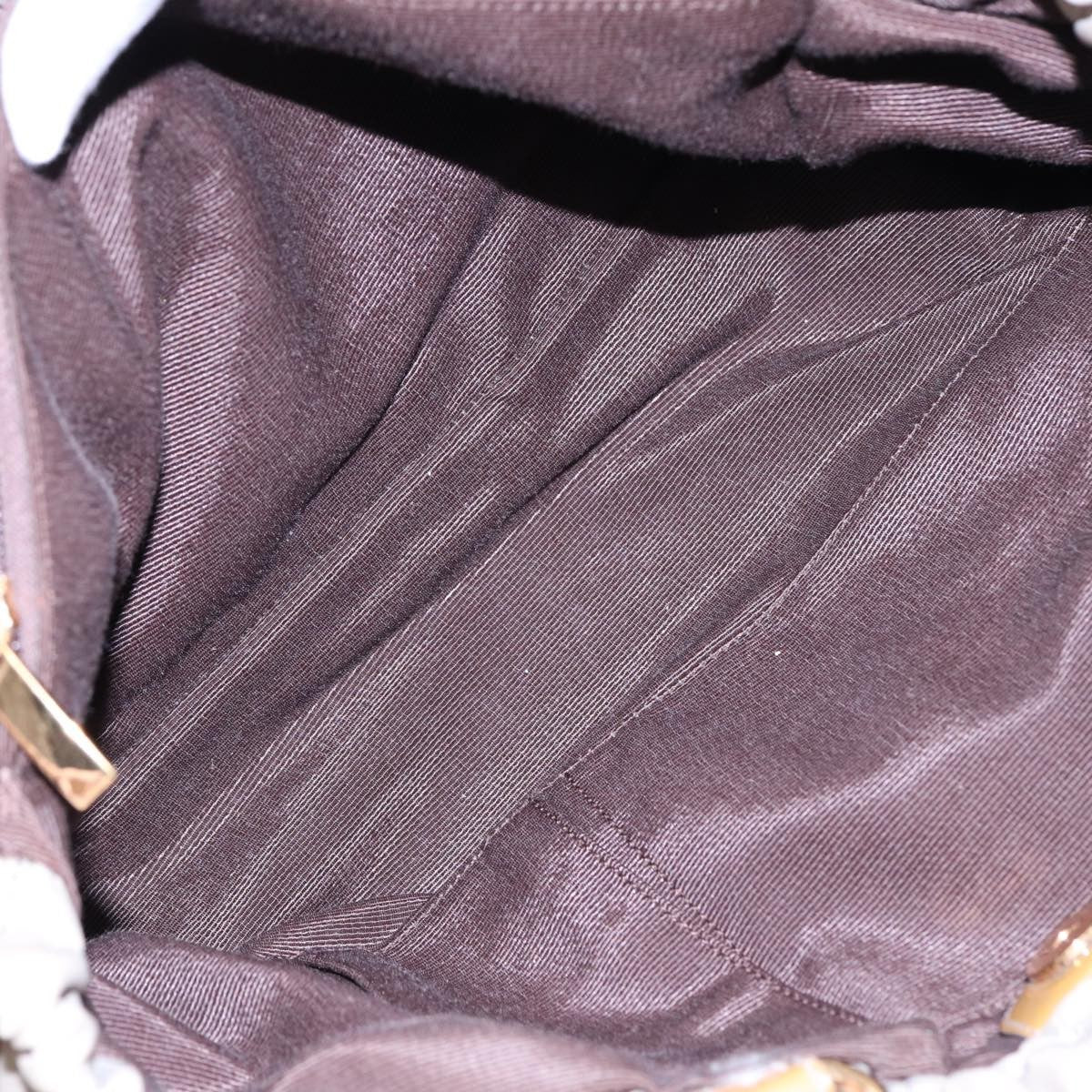 Salvatore Ferragamo Convertible Bow Satchel Nylon, BEIGE, NYLON, Handbag