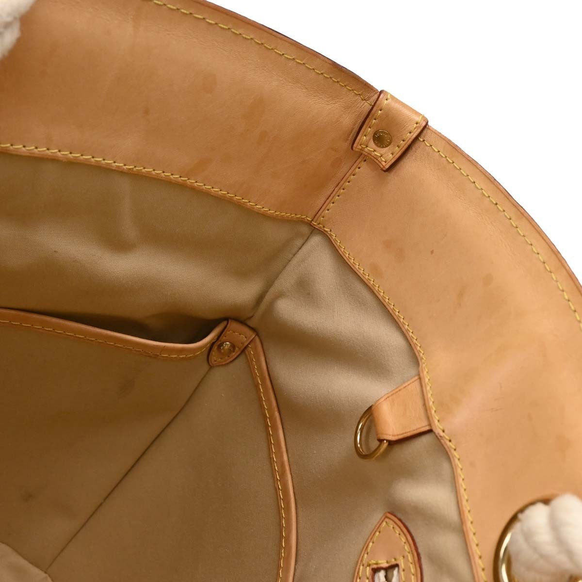 Louis Vuitton Pampelonne Handbag Damier, WHITE, CANVAS, Tote bag