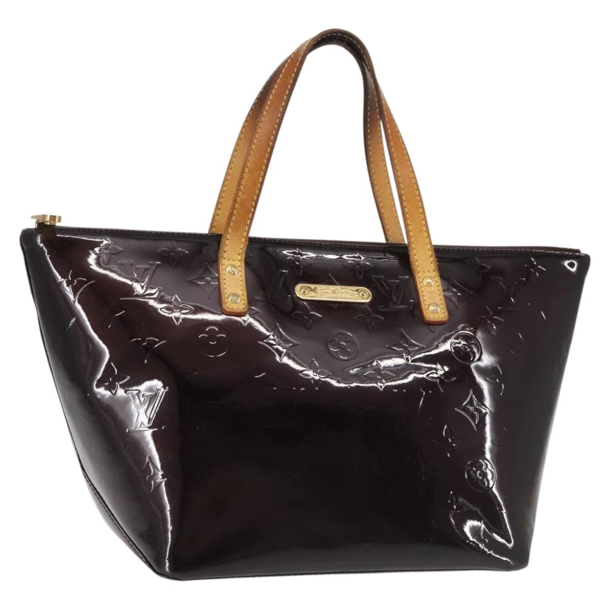 Louis Vuitton Bellevue Handbag Monogram Vernis, BURGUNDY, PATENT_LEATHER, Handbag