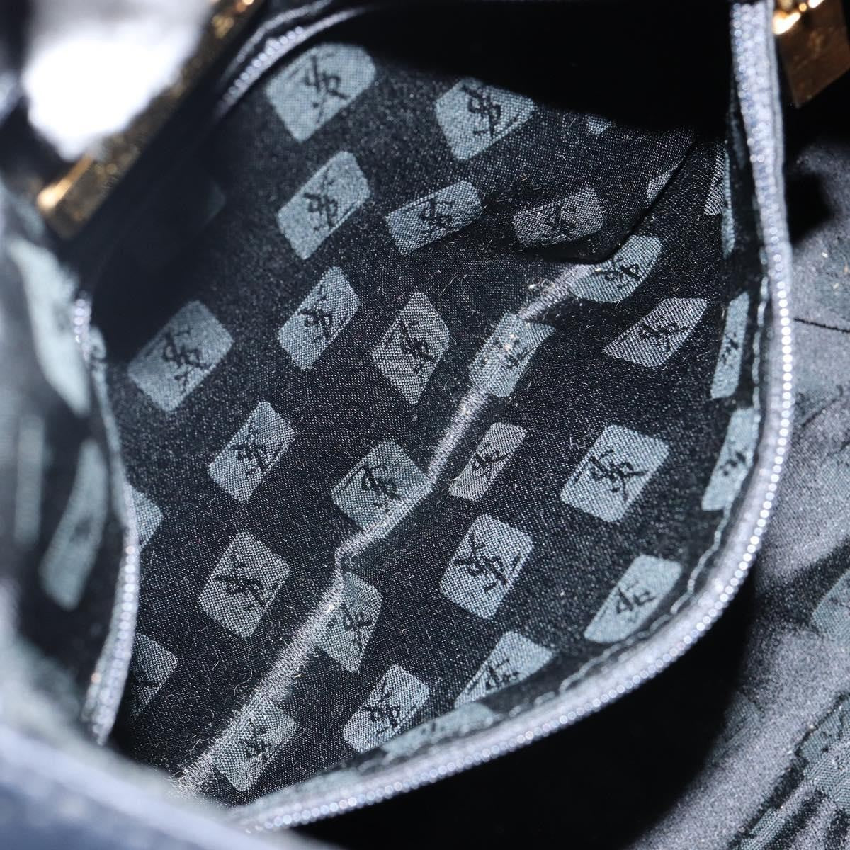 Saint Laurent Vintage Shoulder Bag Nylon, BLACK, NYLON, Shoulder bag