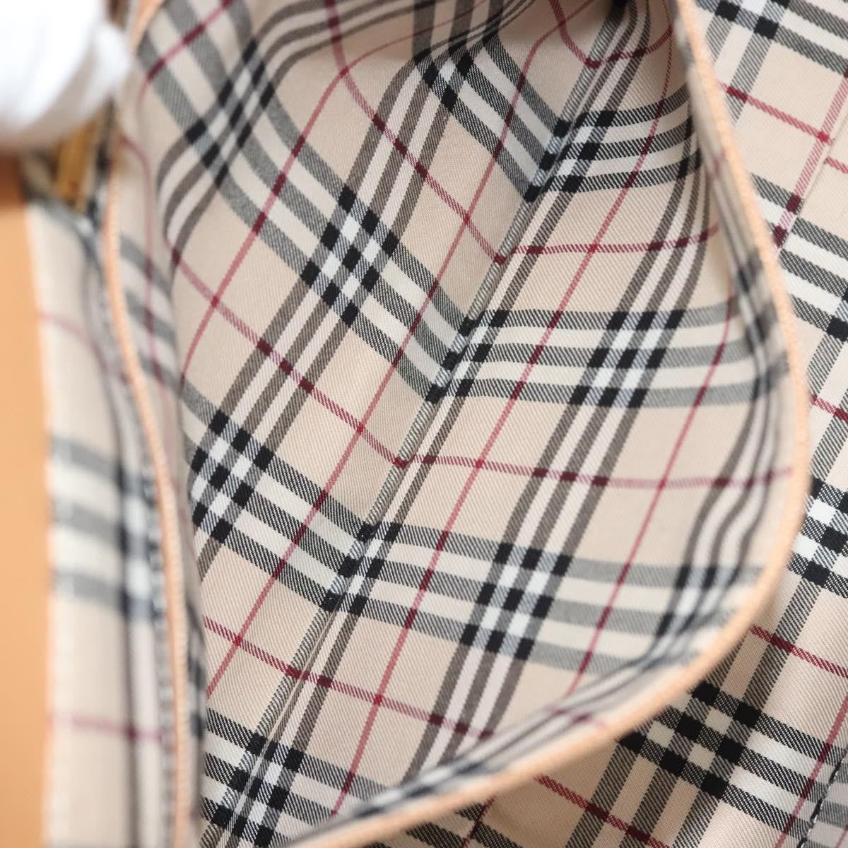 Burberry Handle Tote Leather, BEIGE, LEATHER, Tote bag