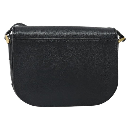Burberry Flap Shoulder Bag Leather, BLACK, LEATHER, Shoulder bag