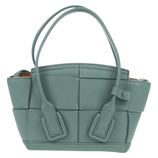 Bottega Veneta Arco Bag Maxi Intrecciato Leather, Green, Leather, Handbag