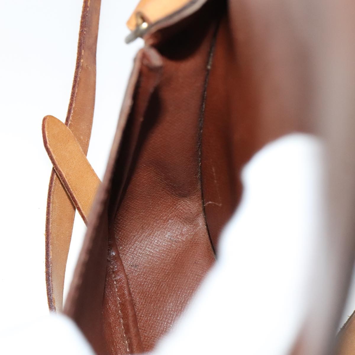 Louis Vuitton Cartouchiere Handbag Monogram Canvas, BROWN, CANVAS, Handbag