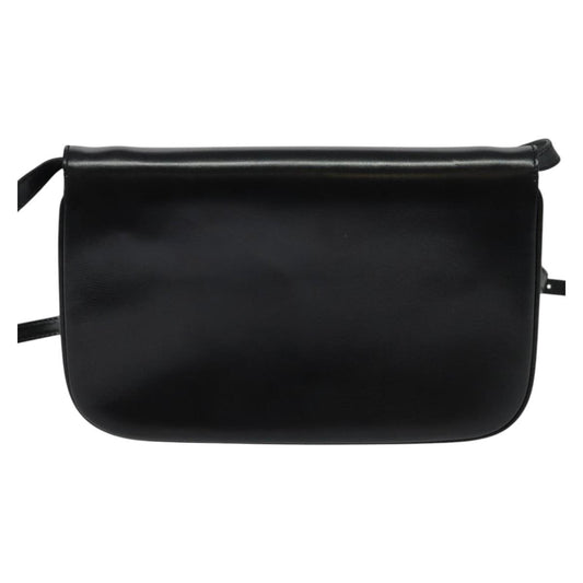 Bally Vintage Shoulder Bag Leather, Black, Leather, Shoulder Bag